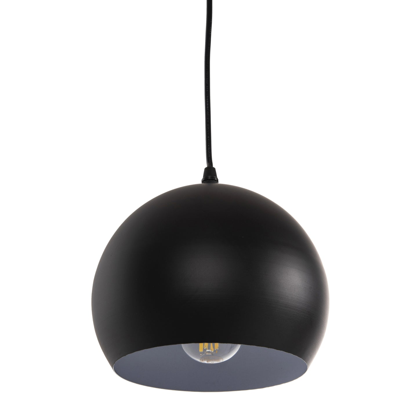 Ceiling Pendant Lamp Hm4107 Black Metal Cap 19x19x115hcm.