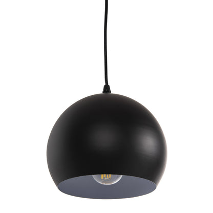 Ceiling Pendant Lamp Hm4107 Black Metal Cap 19x19x115hcm.
