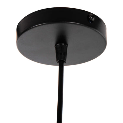 Ceiling Pendant Lamp Hm4107 Black Metal Cap 19x19x115hcm.