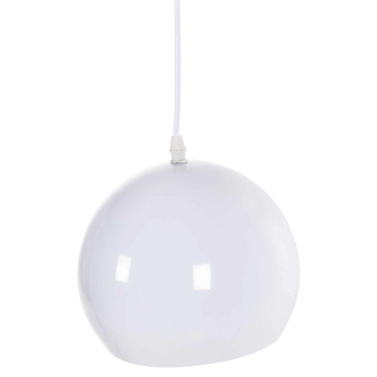 Ceiling Pendant Lamp Hm4108 White Metal Bell 19x19x115h Cm.