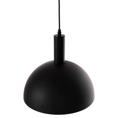 Ceiling Pendant Lamp Hm4110 Black Metal Bell Φ29Χ121hcm.