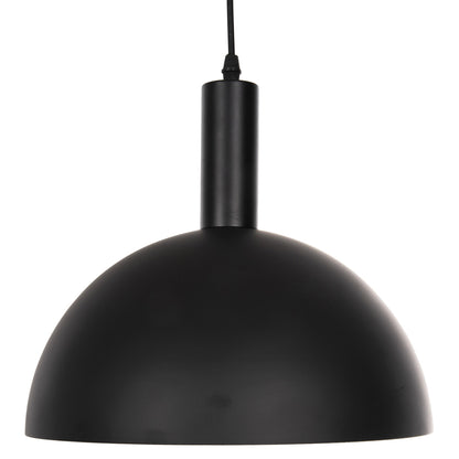 Ceiling Pendant Lamp Hm4110 Black Metal Bell Φ29Χ121hcm.