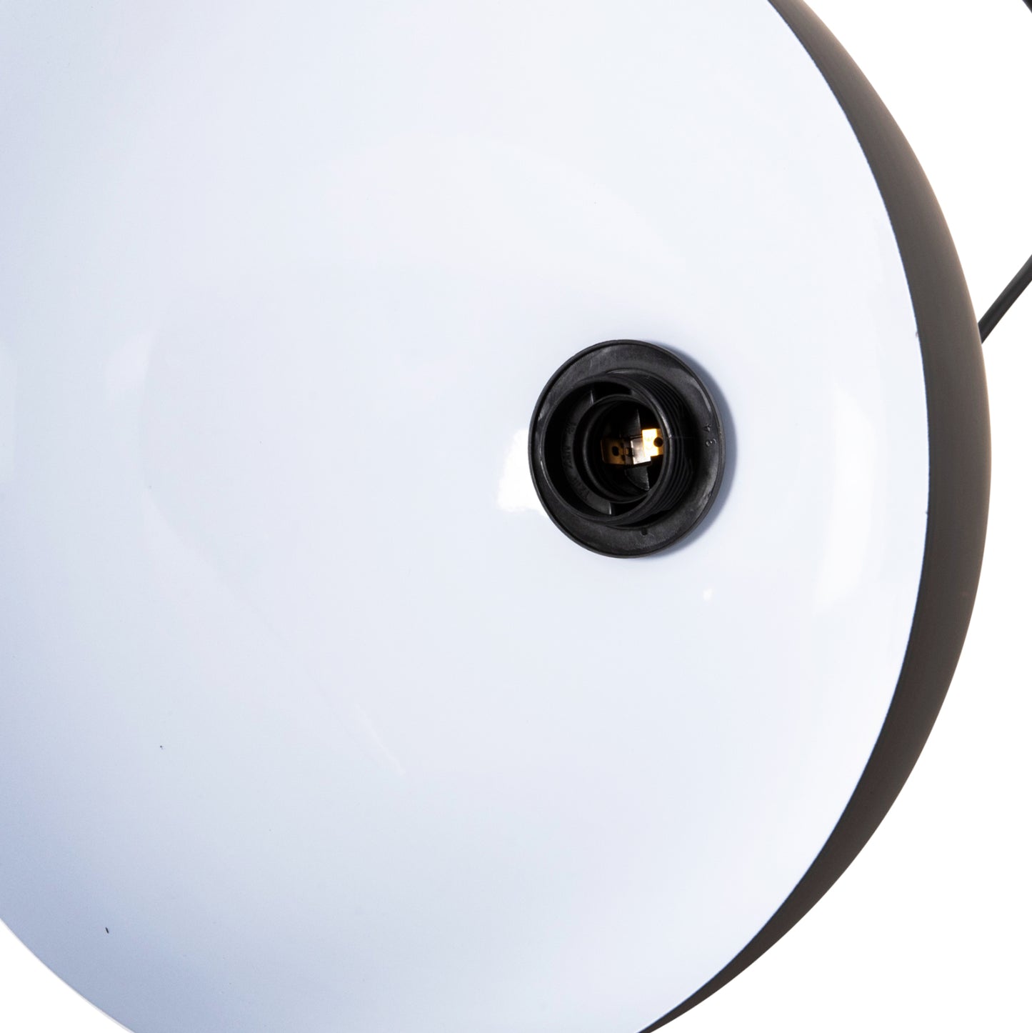 Ceiling Pendant Lamp Hm4110 Black Metal Bell Φ29Χ121hcm.
