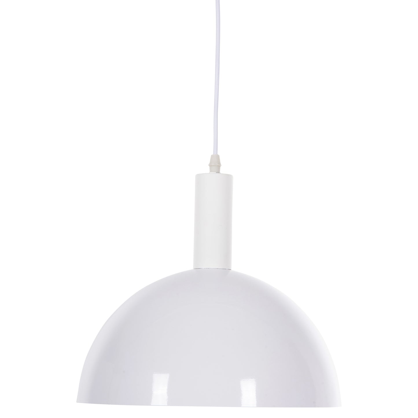 Ceiling Pendant Lamp Hm4111 White Metal Bell Φ29.5Χ119hcm.