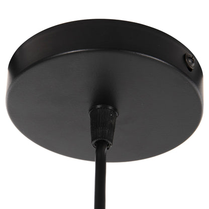 Ceiling Pendant Lamp Hm4119 Black Metal-glass Φ26x125hcm.
