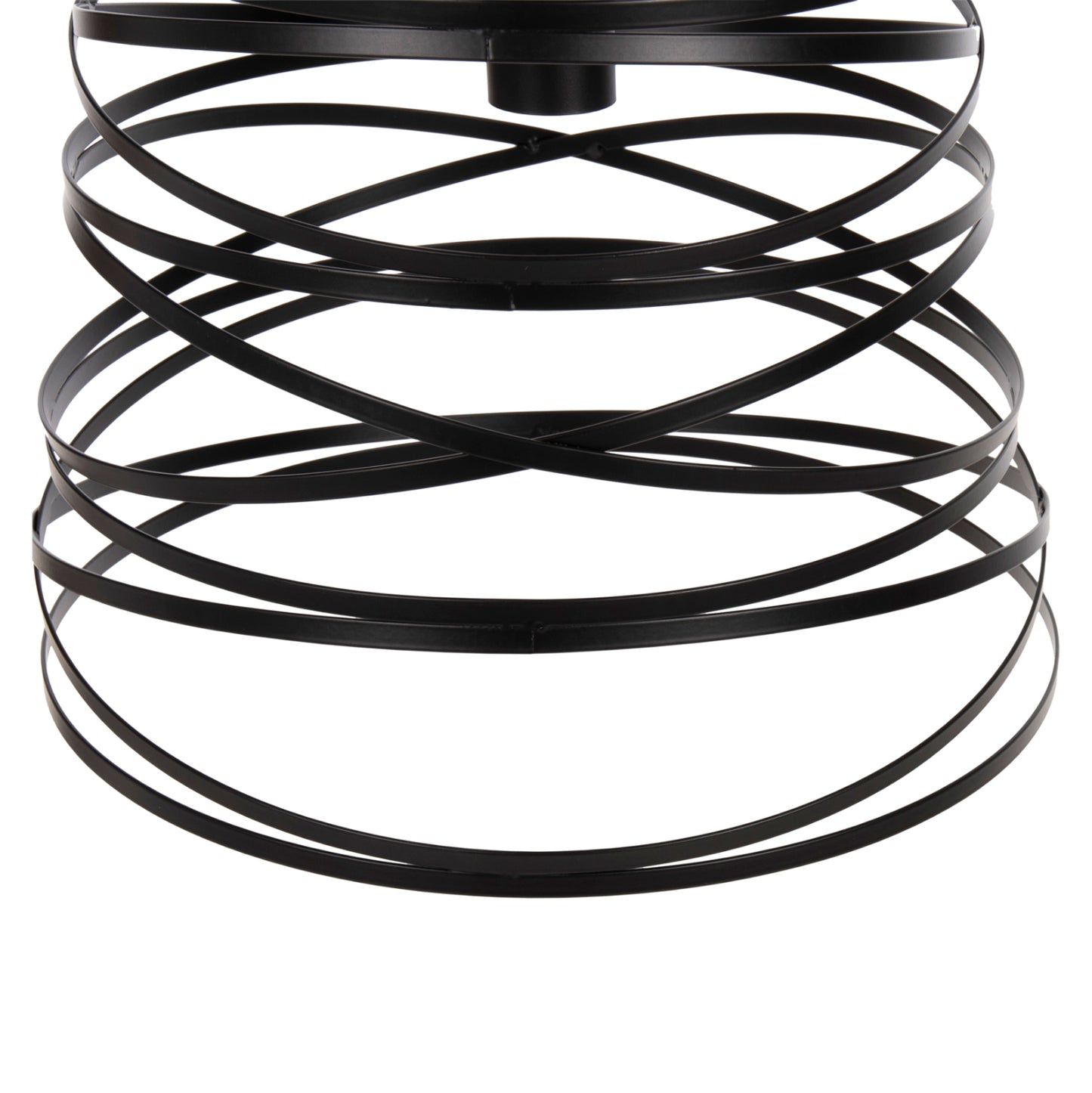 Ceiling Pendant Lamp Hm4129 Black Metal Cylindrical Cap 22-33x130hcm.