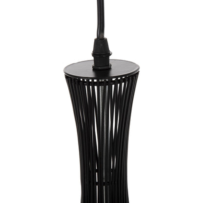 Ceiling Pendant Lamp Hm4132 Black Metal Φ30x50h Cm.