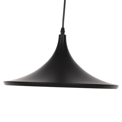Ceiling Pendant Lamp Hm4133 Aluminum In Black & Gold Φ36x112h Cm.
