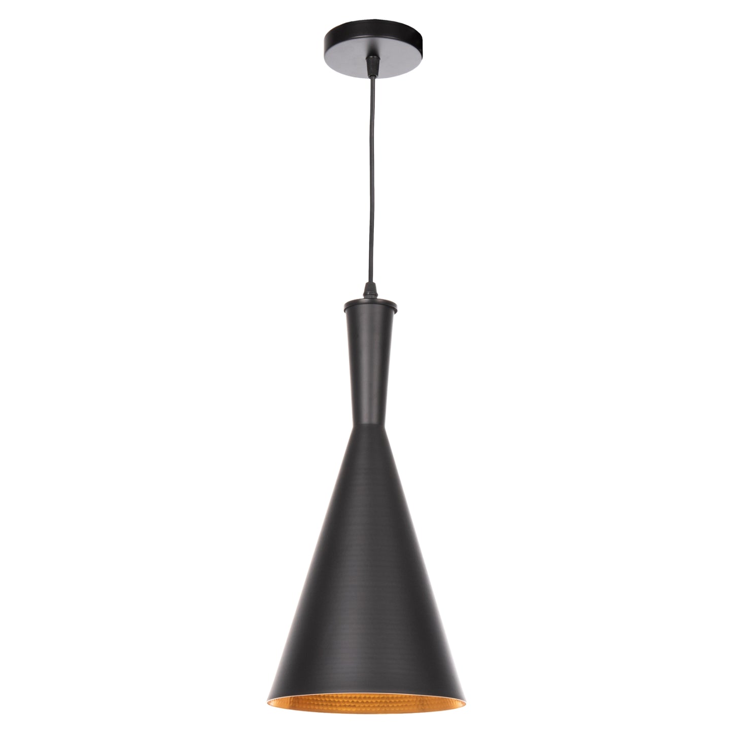 Ceiling Pendant Lamp Hm4134 Black Aluminum Cap Φ18x130hcm.