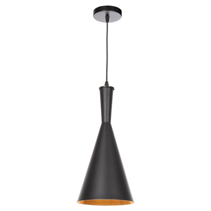 Ceiling Pendant Lamp Hm4134 Black Aluminum Cap Φ18x130hcm.