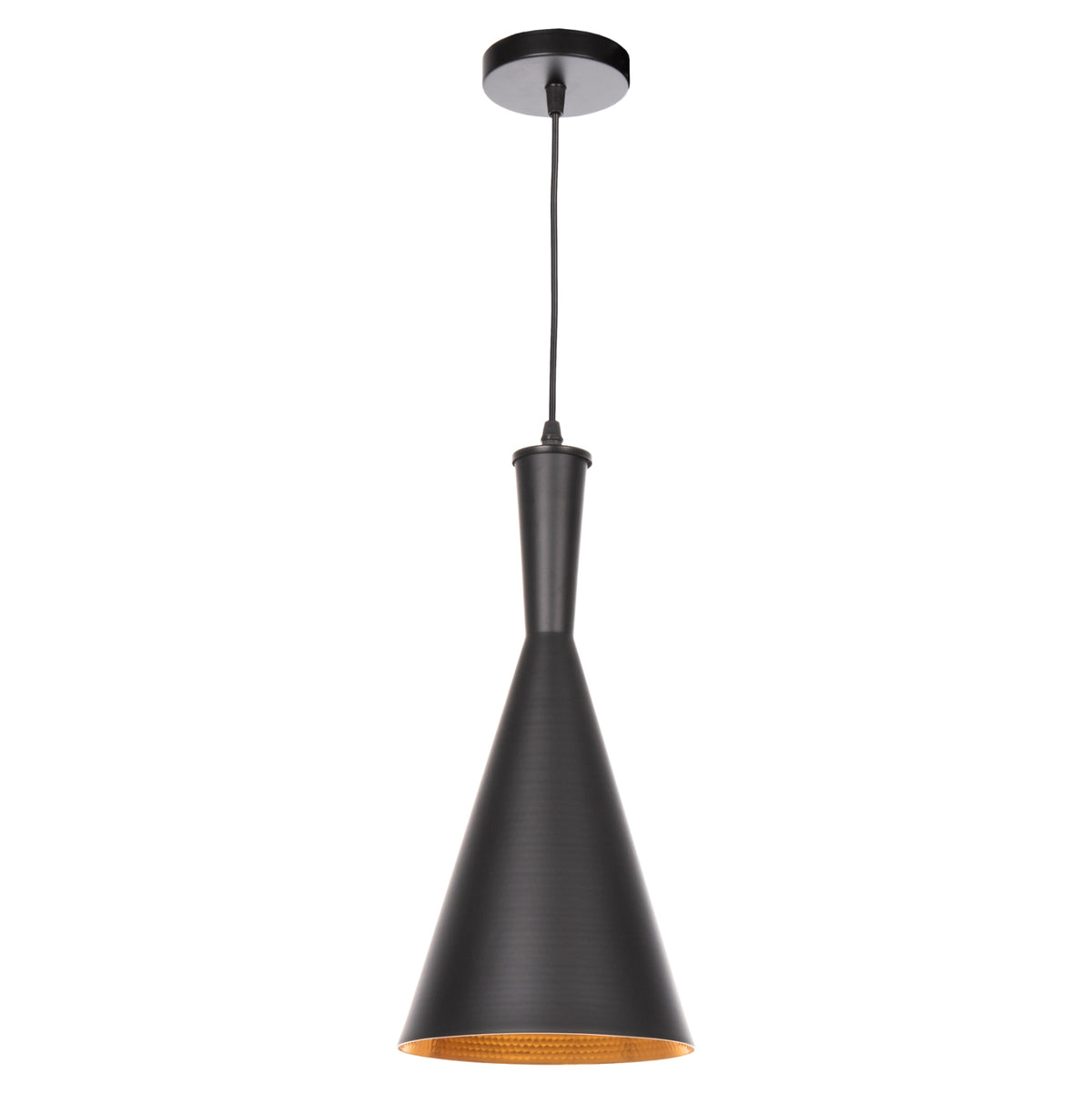 Ceiling Pendant Lamp Hm4134 Black Aluminum Cap Φ18x130hcm.