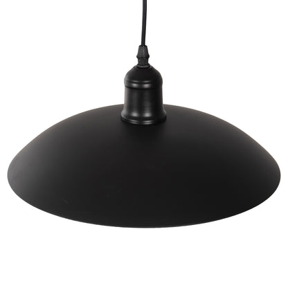 Ceiling Pendant Lamp Hm4135 Black Metal Cap Φ31x110h Cm.