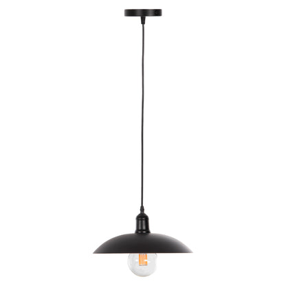 Ceiling Pendant Lamp Hm4135 Black Metal Cap Φ31x110h Cm.