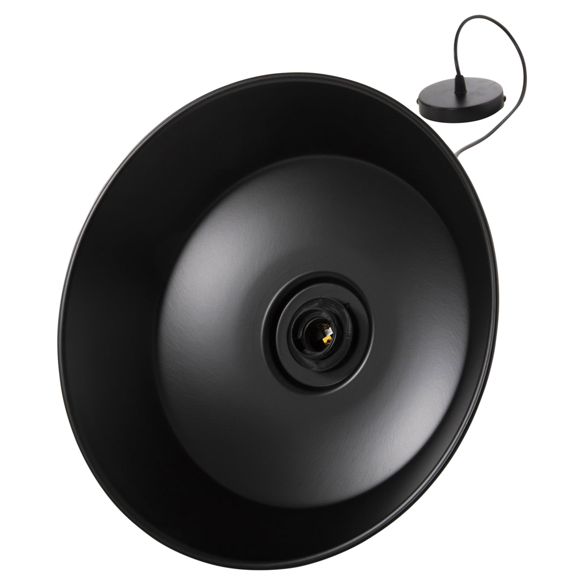 Ceiling Pendant Lamp Hm4136 Black Metal Cap Φ35x112hcm.