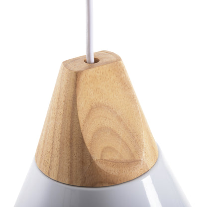Ceiling Pendant Hm4144 White Metal Cap 24,5x24,5x113h Cm.