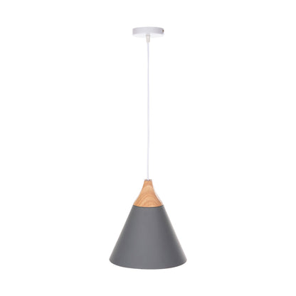 Ceiling Pendant Lamp Hm4150 Grey Metal Cap Φ21,5x115hcm.