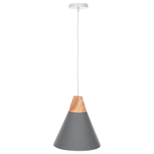 Ceiling Pendant Lamp Hm4150 Grey Metal Cap Φ21,5x115hcm.