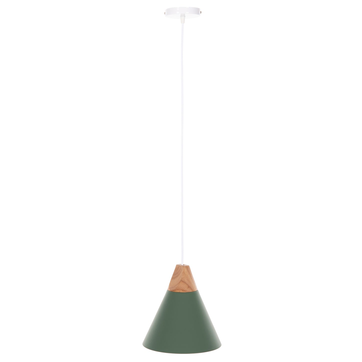 Ceiling Pendant Lamp Hm4152 Green Metal Cap Φ21,5x115hcm.