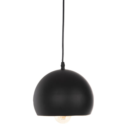 Ceiling Pendant Luminaire Hm4154 Black Aluminum Spherical Cap Φ20x113hcm.