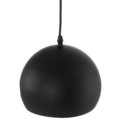 Ceiling Pendant Luminaire Hm4154 Black Aluminum Spherical Cap Φ20x113hcm.