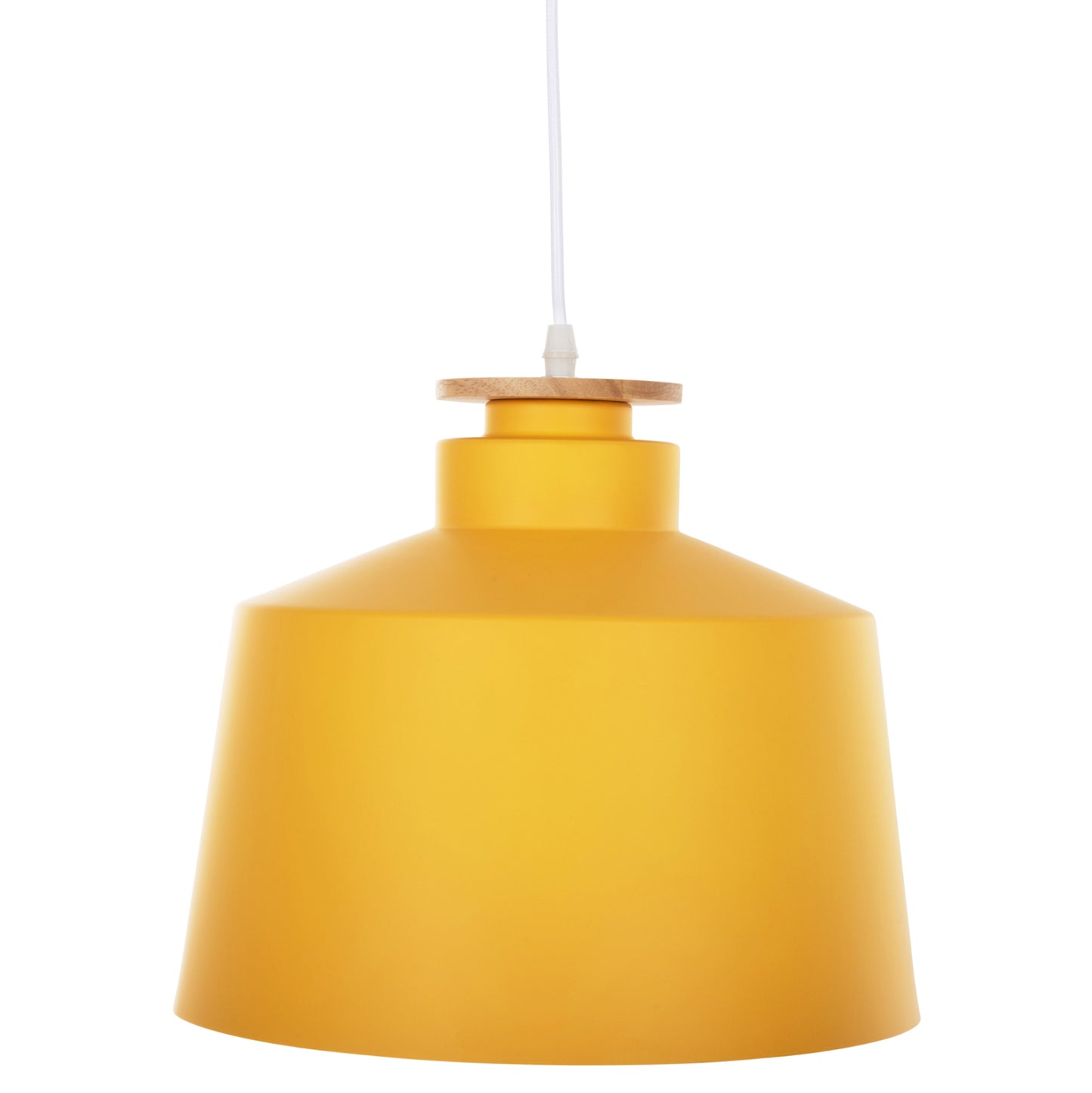 Ceiling Pendant Luminaire Hm4158.06 Yellow Aluminum Cap-white Cable Φ30x123,5hcm.
