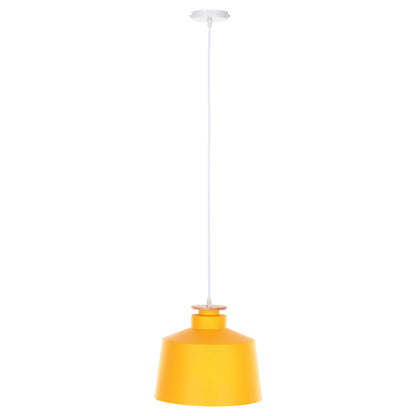 Ceiling Pendant Luminaire Hm4158.06 Yellow Aluminum Cap-white Cable Φ30x123,5hcm.