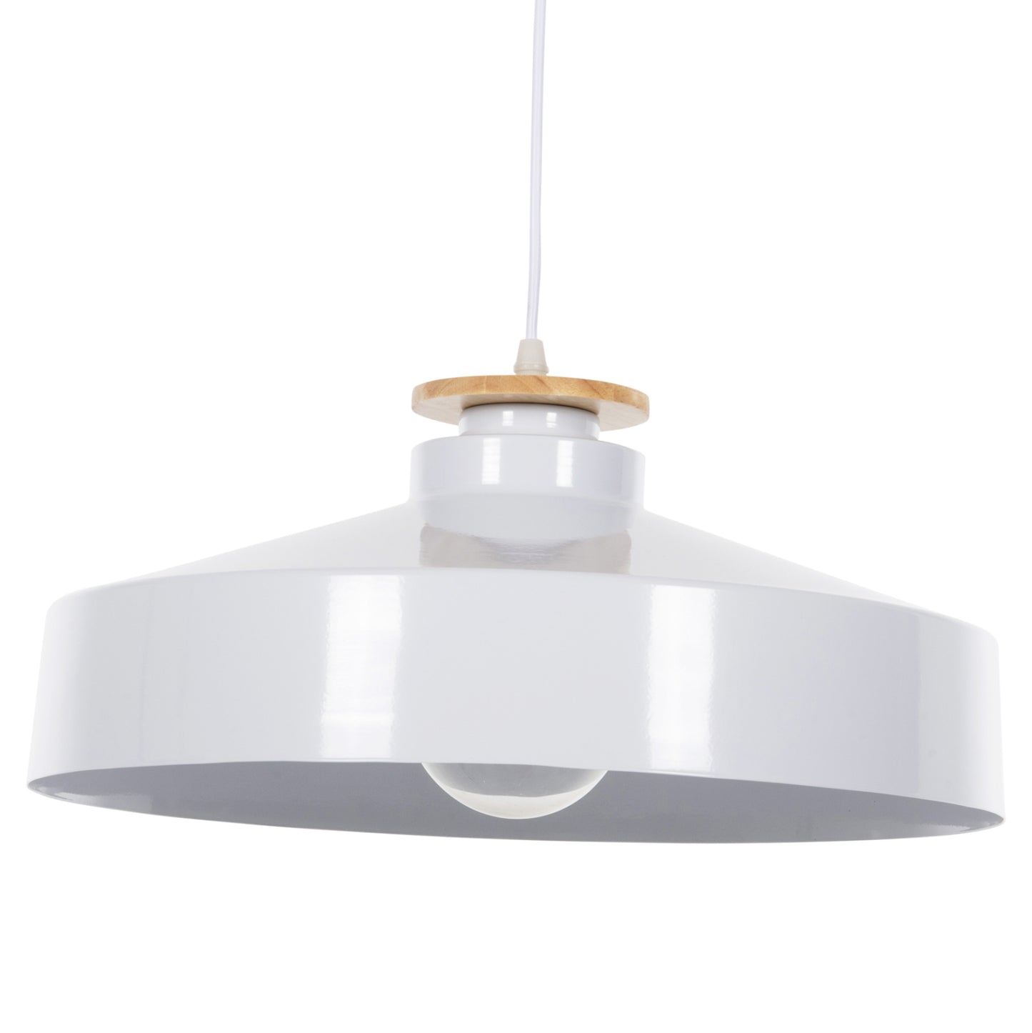 Ceiling Pendant Lamp Hm4159.02 White Metal Cap Φ40x116hcm.