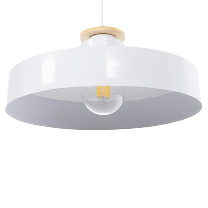 Ceiling Pendant Lamp Hm4159.02 White Metal Cap Φ40x116hcm.