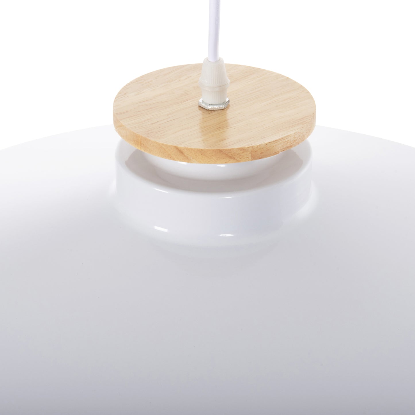 Ceiling Pendant Lamp Hm4159.02 White Metal Cap Φ40x116hcm.