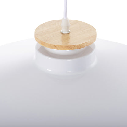 Ceiling Pendant Lamp Hm4159.02 White Metal Cap Φ40x116hcm.