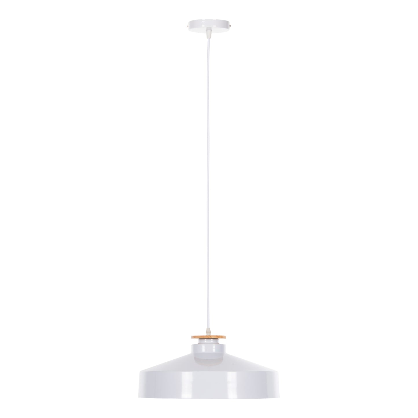 Ceiling Pendant Lamp Hm4159.02 White Metal Cap Φ40x116hcm.