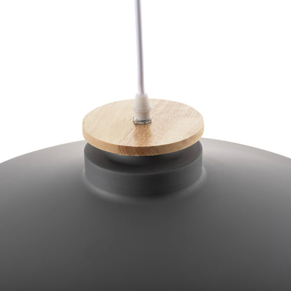 Ceiling Pendant Lamp Hm4159.03 Grey Metal Cap Φ40x116hcm.