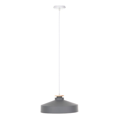 Ceiling Pendant Lamp Hm4159.03 Grey Metal Cap Φ40x116hcm.