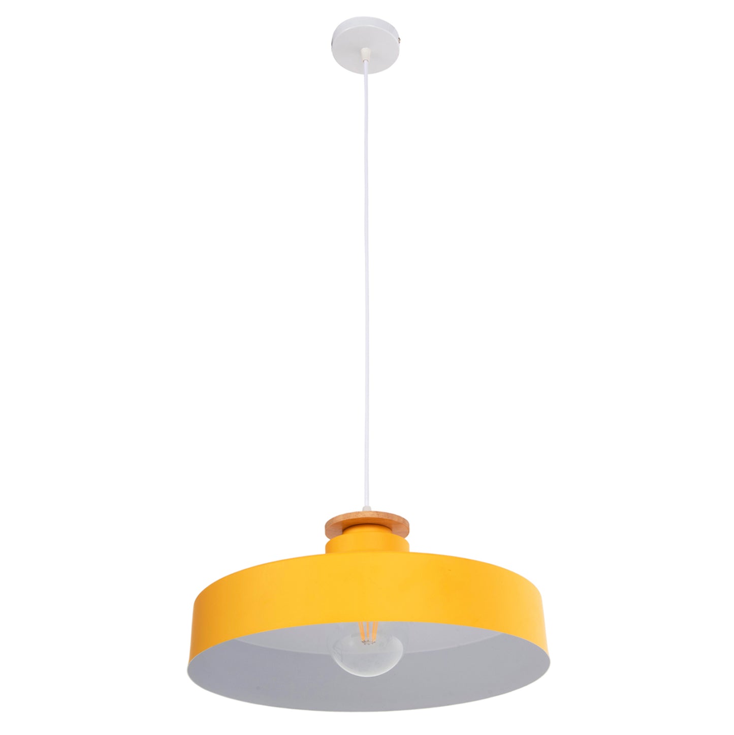 Ceiling Pendant Lamp Hm4159.04 Yellow Metal Cap Φ40x116hcm.