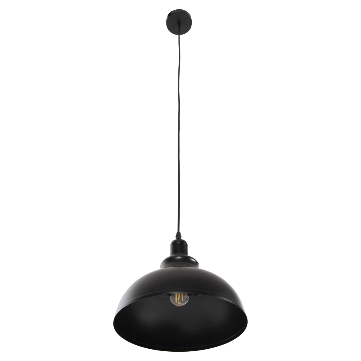 Ceiling Pendant Lamp Hm4163 Black Metal Cap Φ29x120hcm