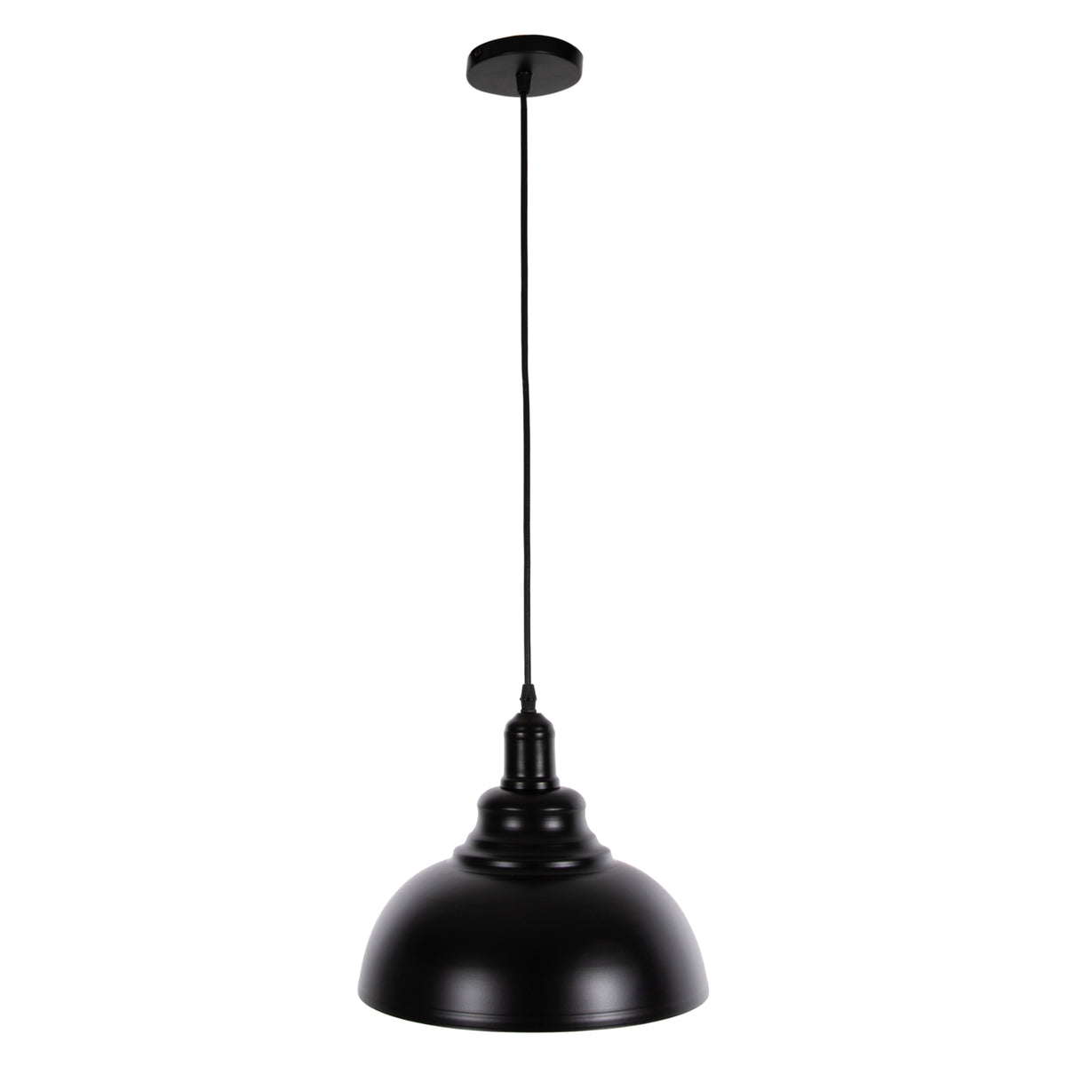 Ceiling Pendant Lamp Hm4163 Black Metal Cap Φ29x120hcm