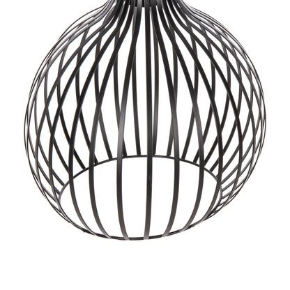 Ceiling Pendant Lamp Hm4164 Black Metal Cap Φ28x138hcm.
