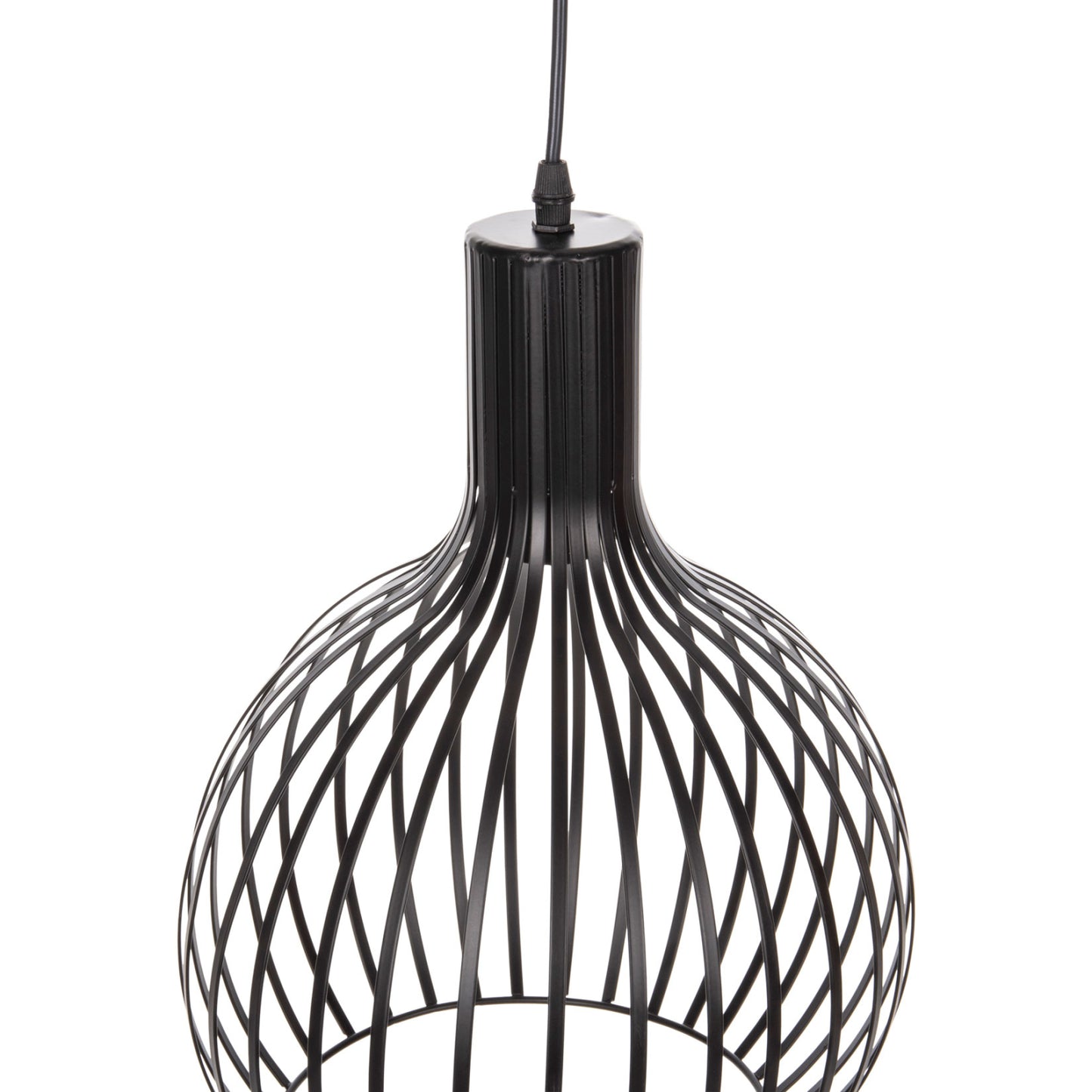 Ceiling Pendant Lamp Hm4164 Black Metal Cap Φ28x138hcm.