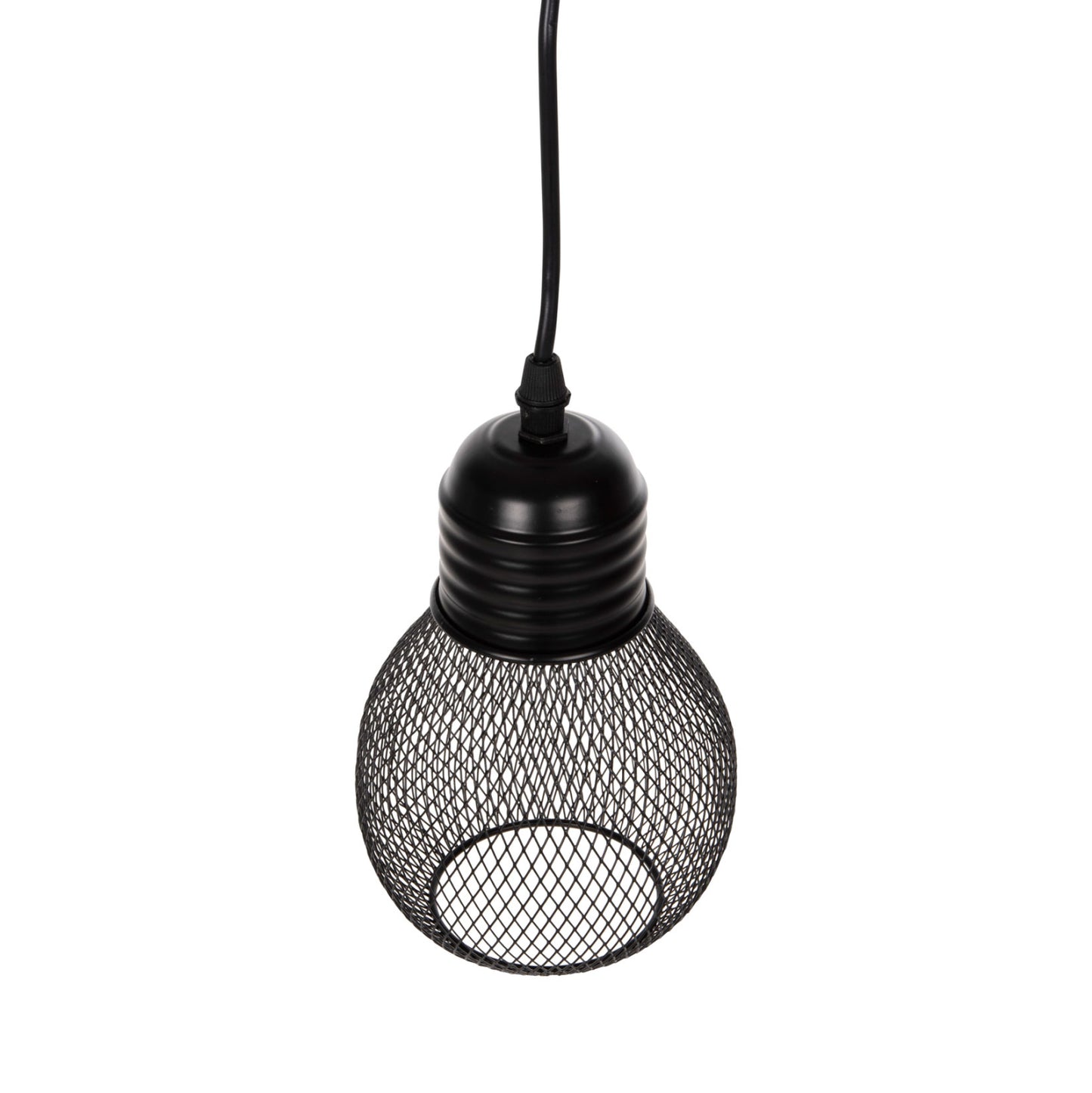 Ceiling Pendant Lamp Hm4171 Black Metal Mesh Cap Φ13x125hcm.