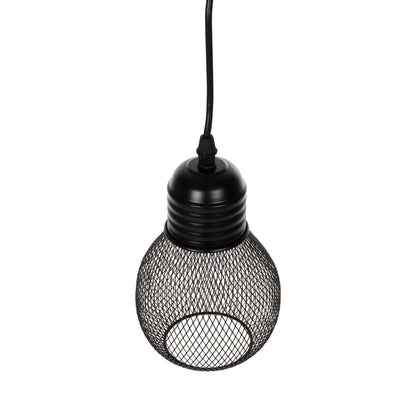 Ceiling Pendant Lamp Hm4171 Black Metal Mesh Cap Φ13x125hcm.