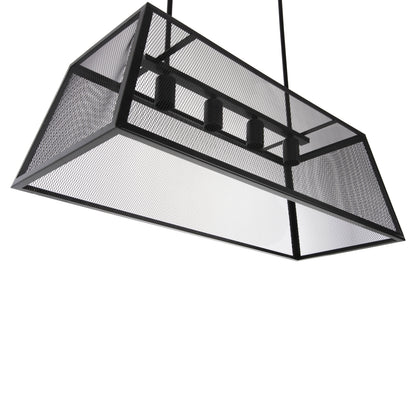Ceiling Pendant Luminaire Hm4179 Black Metal 4-light 78x30,5x26hcm.
