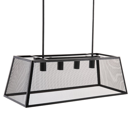 Ceiling Pendant Luminaire Hm4179 Black Metal 4-light 78x30,5x26hcm.