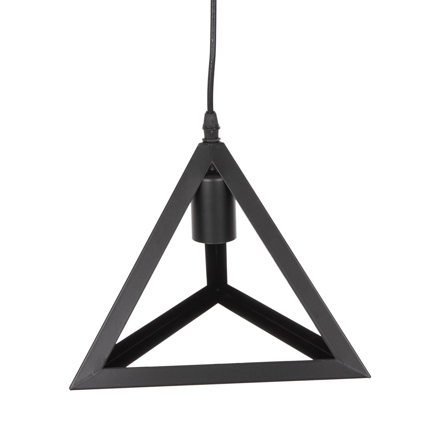 Ceiling Pendant Lamp Hm4181 Black Metal Cap Pyramid 15x15x125hcm.