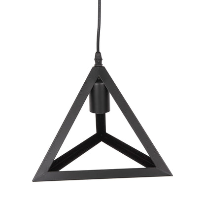 Ceiling Pendant Lamp Hm4181 Black Metal Cap Pyramid 15x15x125hcm.