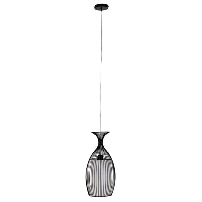 Ceiling Pendant Lamp Hm4186 Black Metal 20x20x131hcm.