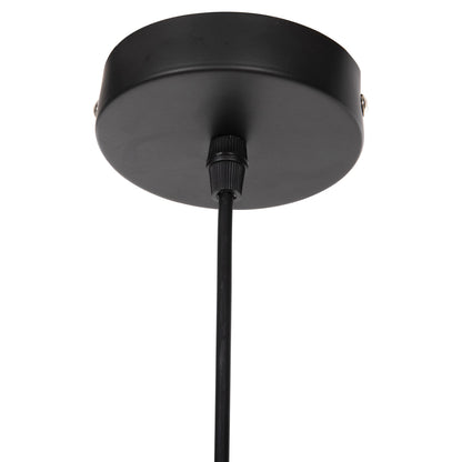 Ceiling Pendant Lamp Hm4340 Sand Beige Paper Rope-black Metal Frame Φ26x40-120hcm.