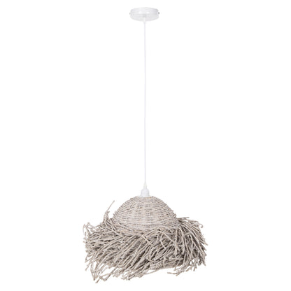 Ceiling Pendant Lamp Hm4349 Seagrass In Whitewash Color Φ50x25-135hcm.