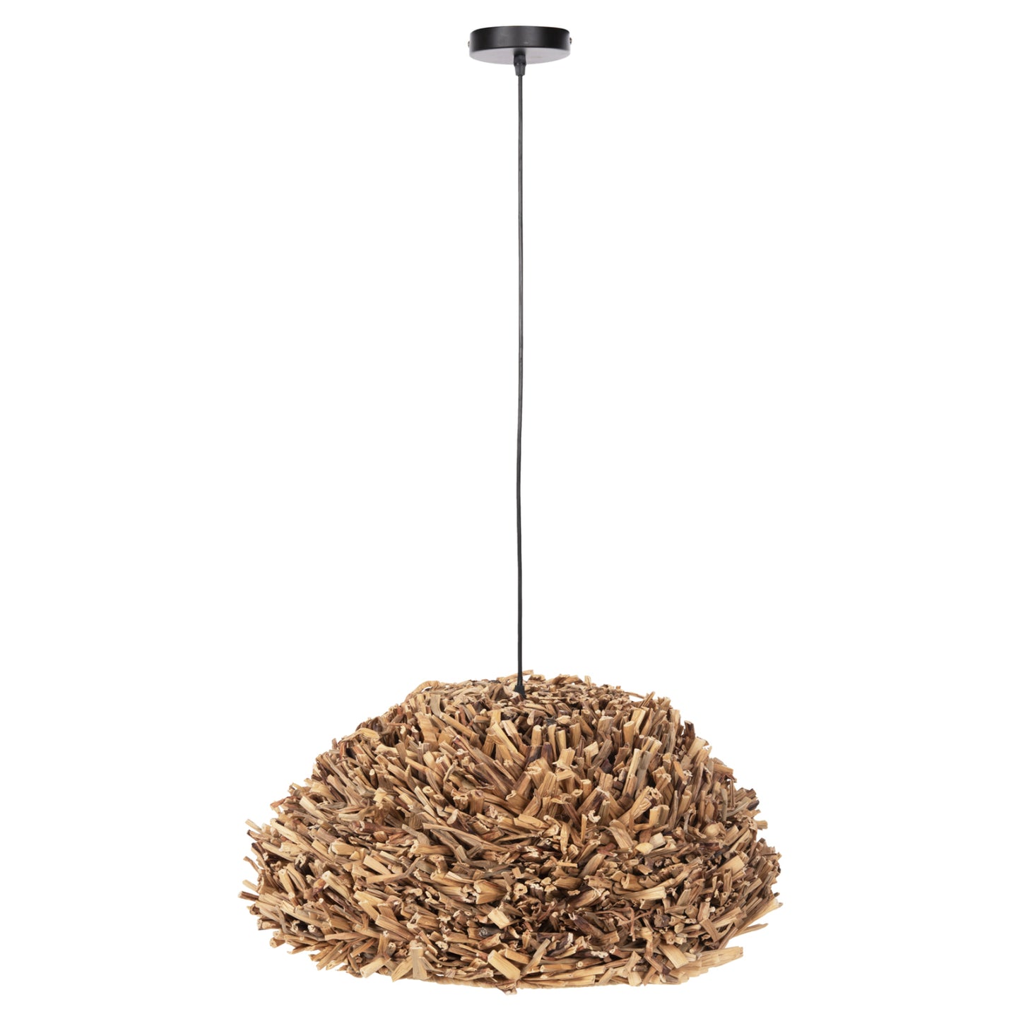 Ceiling Pendant Lamp Hm4353 Water Hyacinth In Natural Color Φ62x30-120hcm.