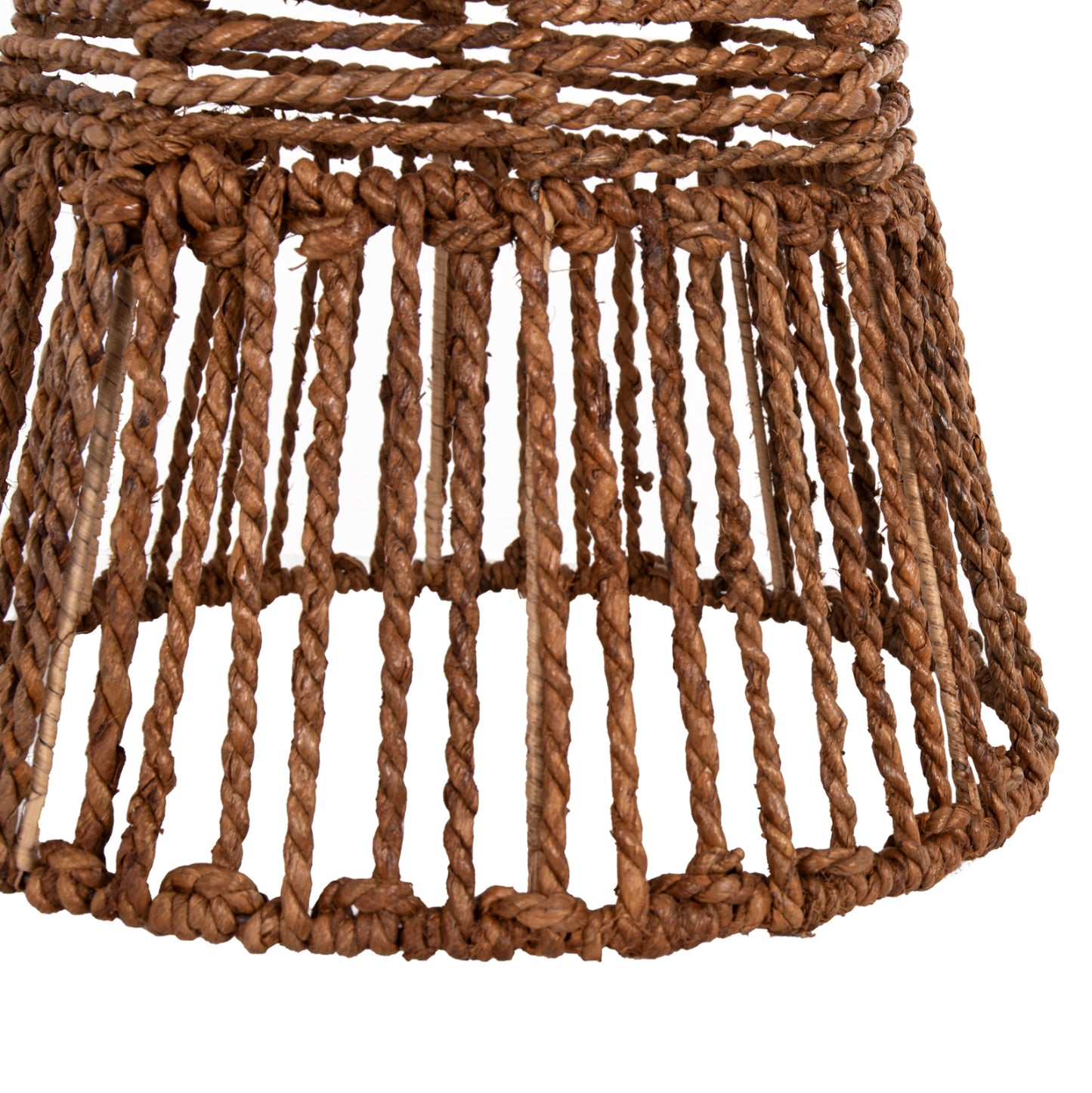 Ceiling Pendant Lamp Hm7858 Dried Banana Tree Fibers In Brown Color Φ41x41-136hcm.
