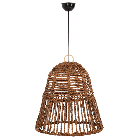 Ceiling Pendant Lamp Hm7858 Dried Banana Tree Fibers In Brown Color Φ41x41-136hcm.